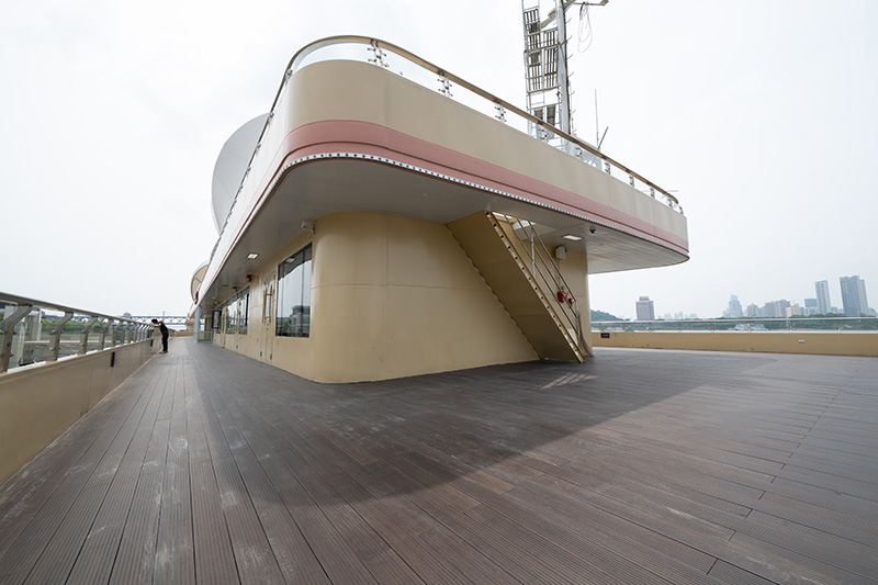 趸船平台竹木地板