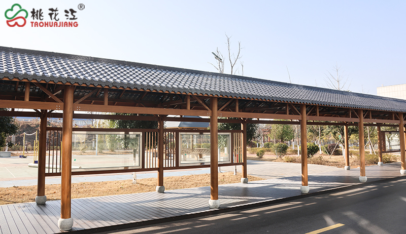 竹装配式文化连廊