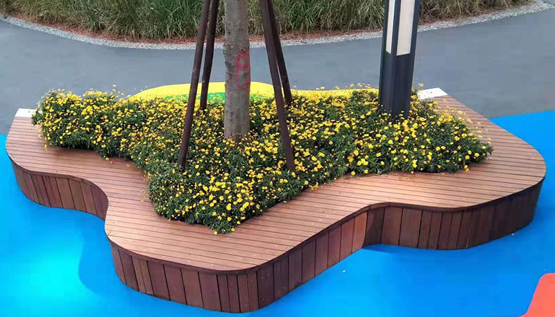 竹木围树椅，围树凳