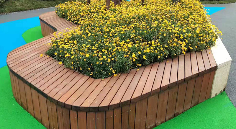 竹木围树椅，围树凳