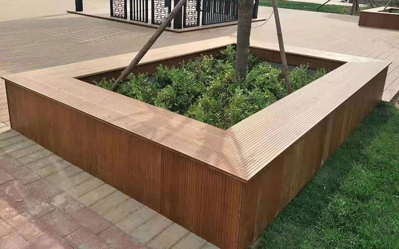 景观竹木围树椅，景观围树凳